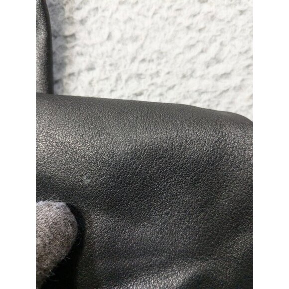 Gap Leather Pants Mens 34 Button Fly Retro Y2K Vintage Style Rock Biker Black - Picture 10 of 16